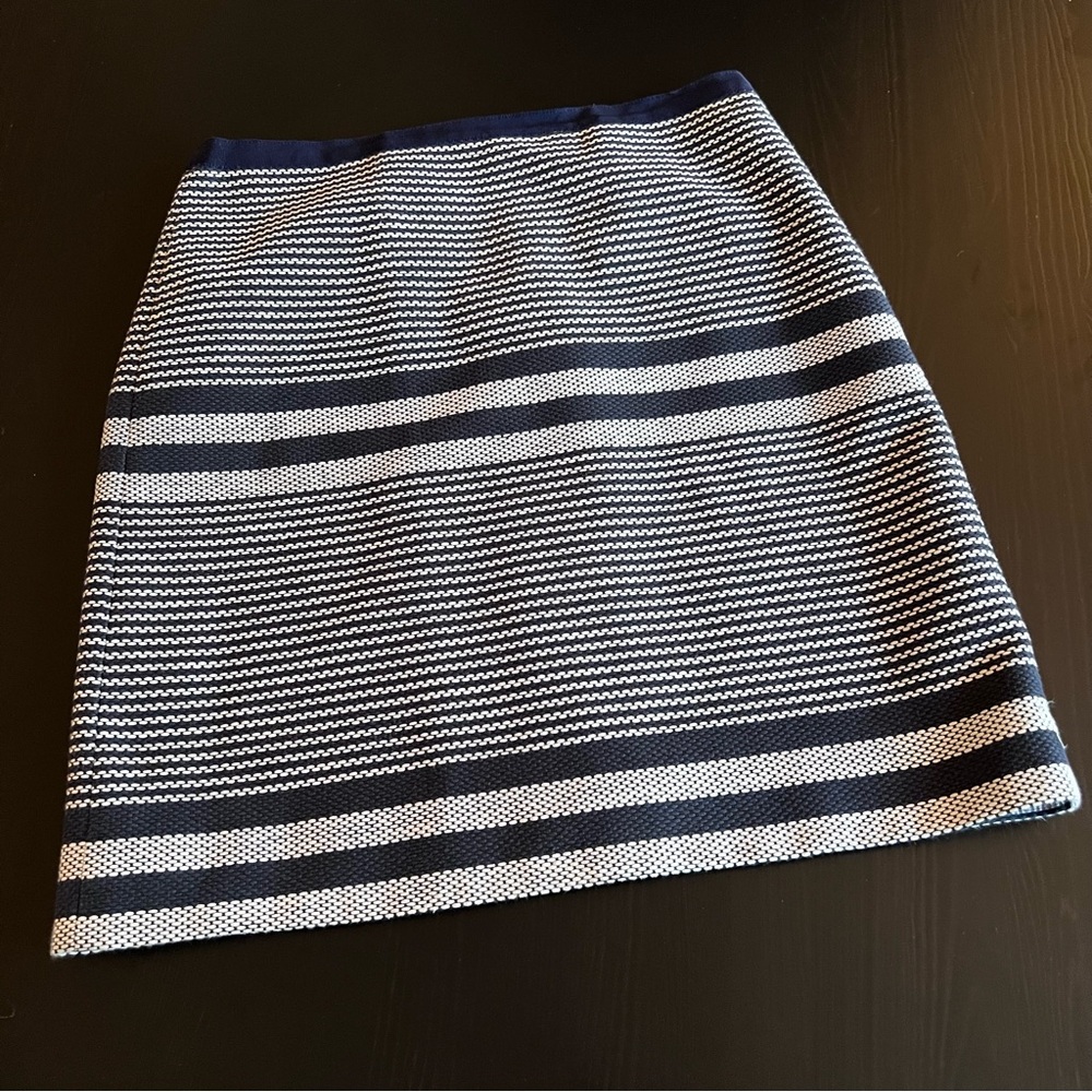 J. Crew A-line Striped Skirt